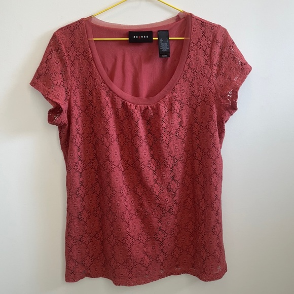 Liz Clairborne (Axcess) lace blouse - Picture 1 of 6